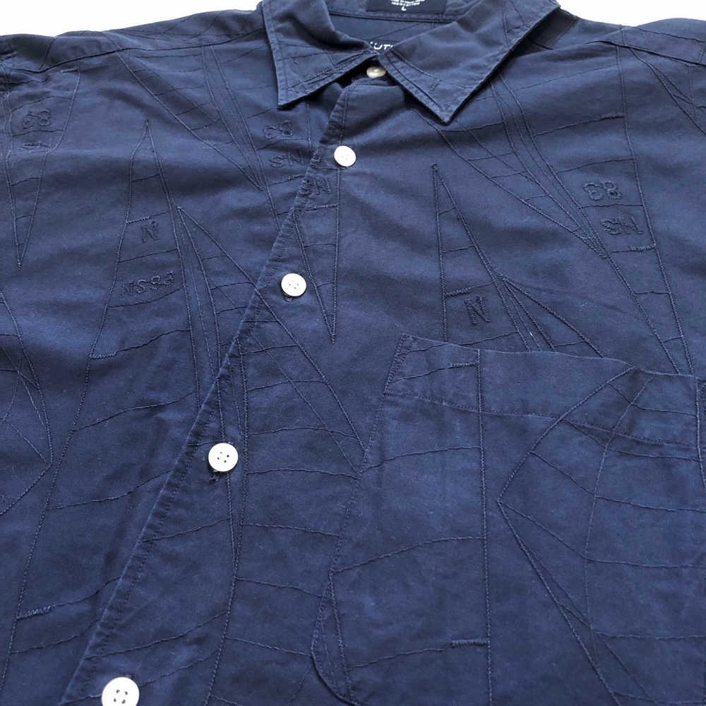 Nautica Sail Boat Stitch Button Down Shirt